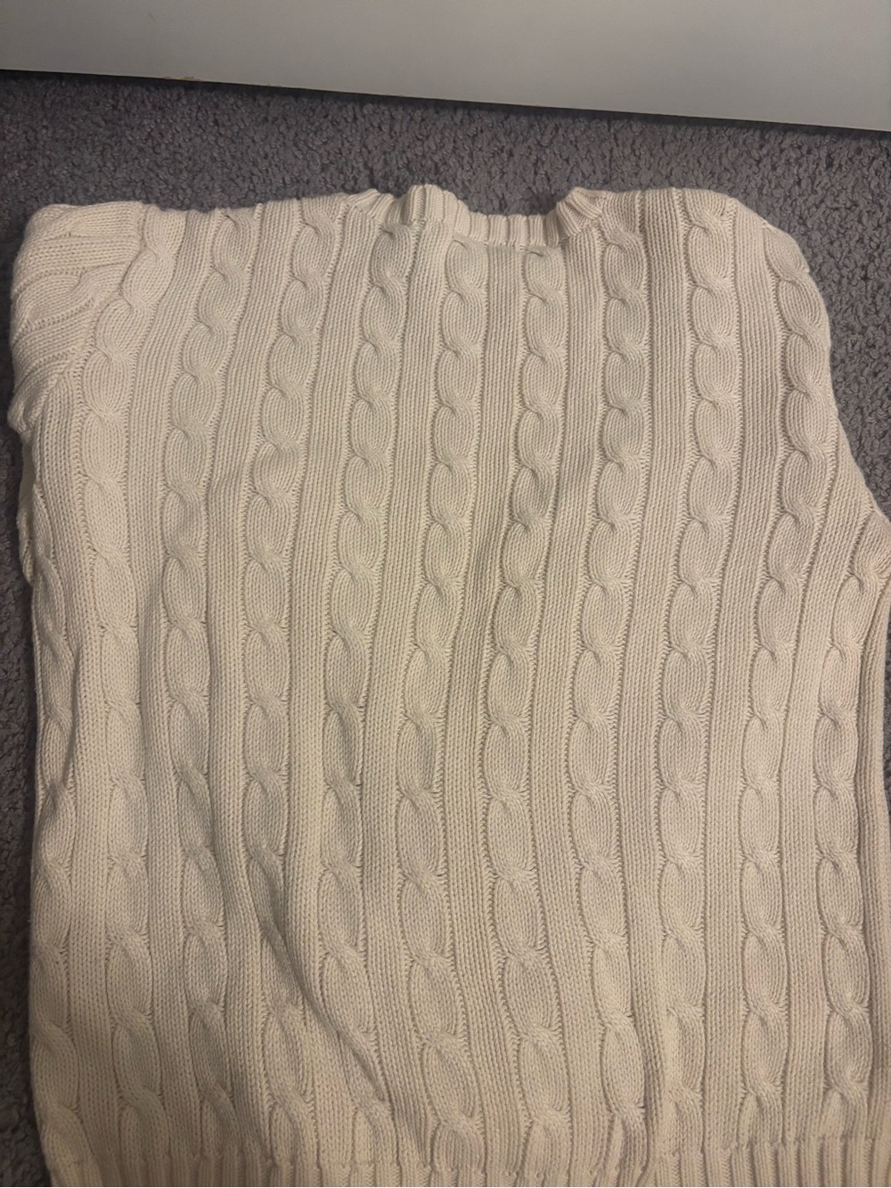 Vintage Ralph Lauren womens Knit Crewneck Sweater - Off-White - Picture 3 of 3